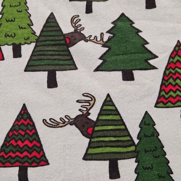 Lazy One No Peeking Flapjack Button Front One Piece Reindeer Christmas Pajamas - Picture 7 of 15